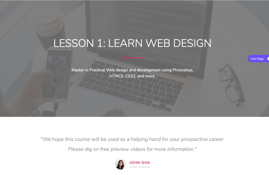 Cum să creezi un site web de curs online în WordPress utilizând Elementor (tutorial și ghid de planificare prealabilă) 18 How to Create an Online Course Website