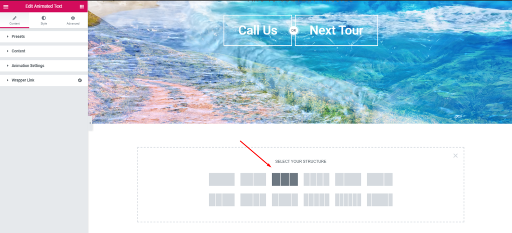 Cómo crear un sitio web de viajes con WordPress y Elementor en menos de una hora 15 Create a section for travel website
