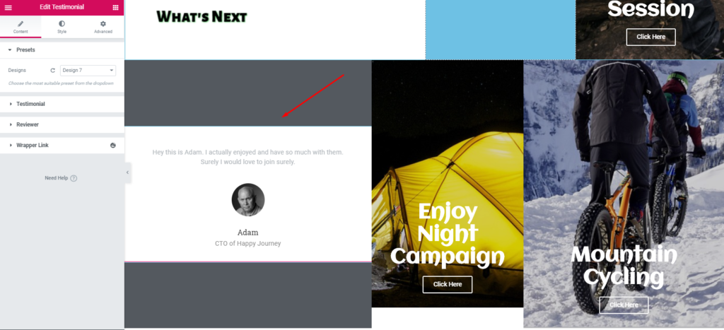 Cómo crear un sitio web de viajes con WordPress y Elementor en menos de una hora 34 Final Testimonial 1