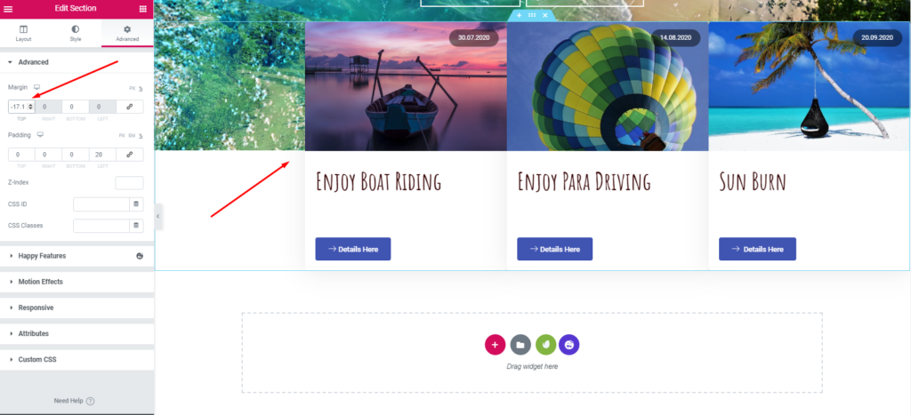 Cómo crear un sitio web de viajes con WordPress y Elementor en menos de una hora 21 Design a travel website