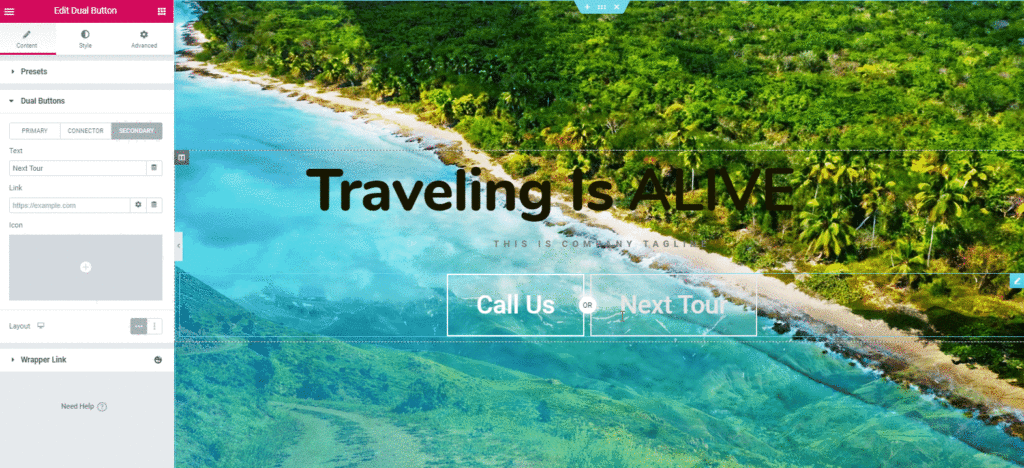 Cómo crear un sitio web de viajes con WordPress y Elementor en menos de una hora 14 final touch 1