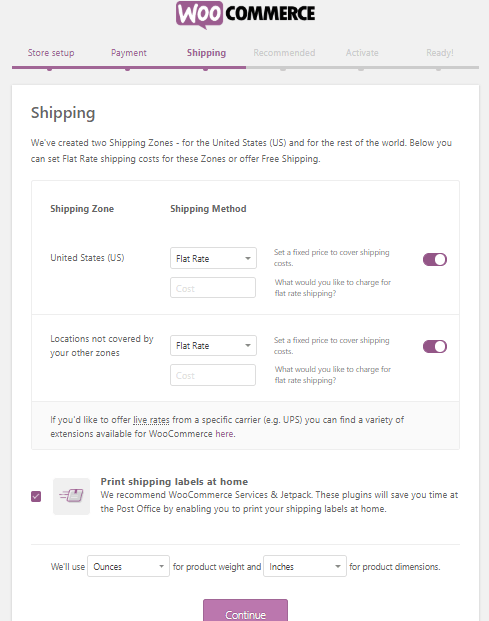 Cum să construiți un site de comerț electronic cu Elementor și WooCommerce (un ghid de pornire rapidă) 9 WooCommerce shipping setup