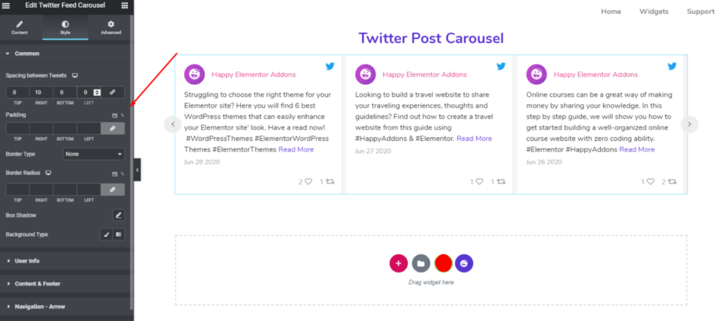 اعرض محتوياتك الاجتماعية بطريقة جذابة باستخدام خلاصات الوسائط الاجتماعية Happy Addons (Facebook و Twitter و Instagram) 46 Social Media Feed