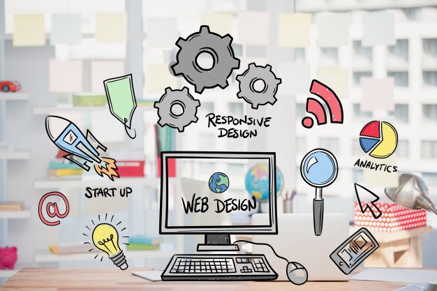 HTML vs WordPress - ¿Cuál es la mejor manera de construir su sitio web 6 web design concept with drawings 1134 77