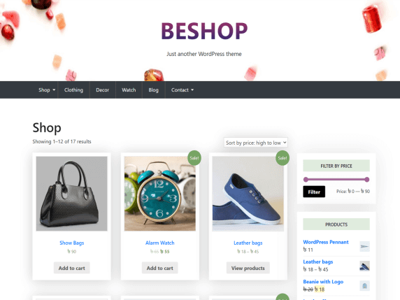 Los 10 mejores temas GRATUITOS para Elementor: personalice su sitio web con extrema facilidad 10 BeShop- Just Another WordPress Theme