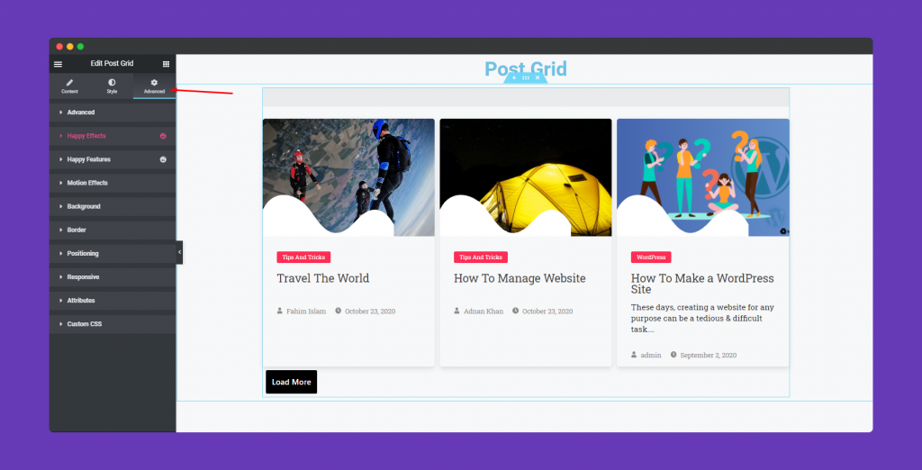 كيفية جعل صفحة أرشيف مدونة Elementor جذابة بصريًا باستخدام Post Grid Widget 10 Advanced Post Grid Feature
