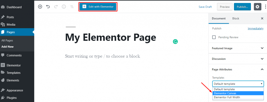 كيفية جعل صفحة أرشيف مدونة Elementor جذابة بصريًا باستخدام Post Grid Widget 3 how-to-use-elementor-canvas