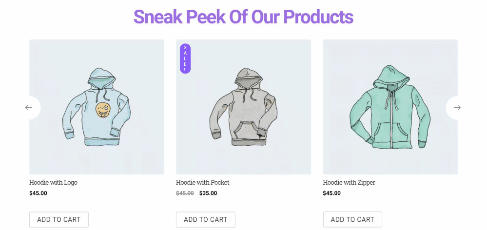 تصميم موقع التجارة الإلكترونية باستخدام HappyAddons WooCommerce Widgets 2 Sneak peek