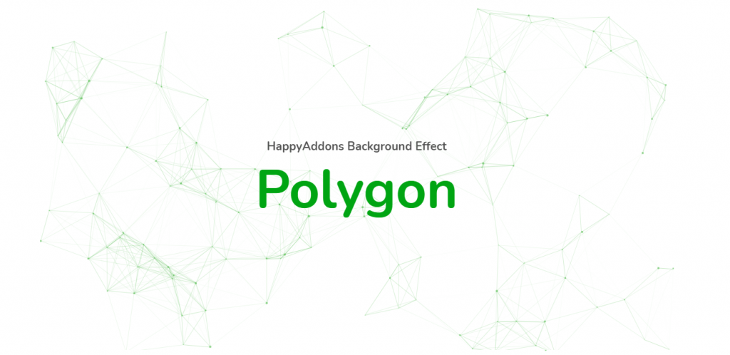 如何使用 Happy Particle 3 設計您的 WordPress 網站 Polygon effect