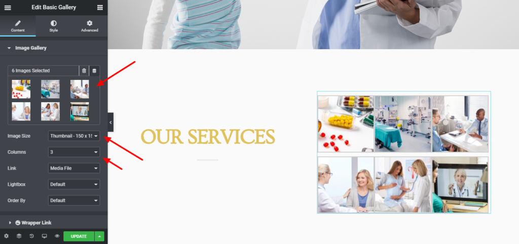 Come creare un sito Web medico utilizzando WordPress ed Elementor 14 upload images