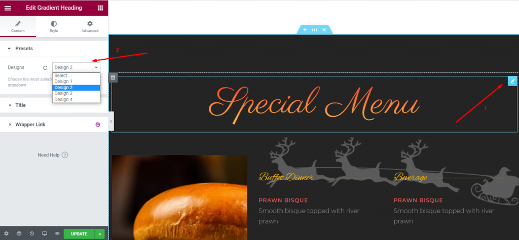 Cómo crear un sitio web de restaurante usando WordPress y Elementor 8 Customizing Restaurant Menu