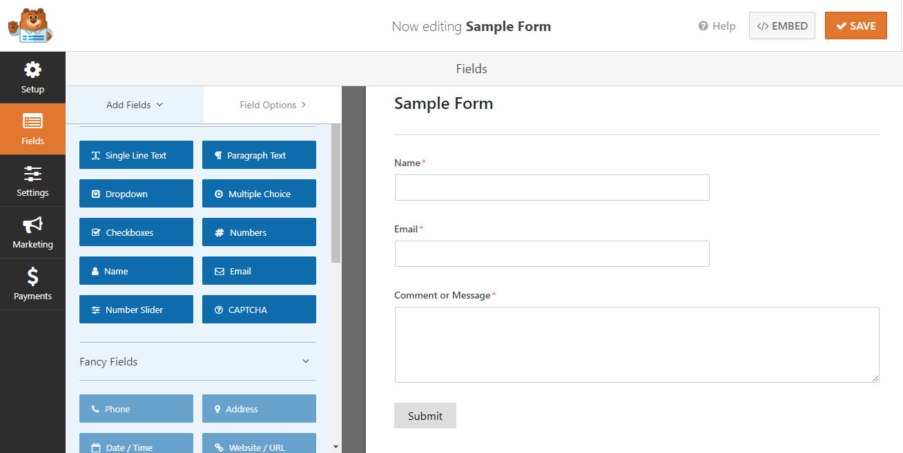 ¡Cómo personalizar el diseño de su formulario en Elementor usando los widgets Happy Form GRATIS! 3 Create a sample form