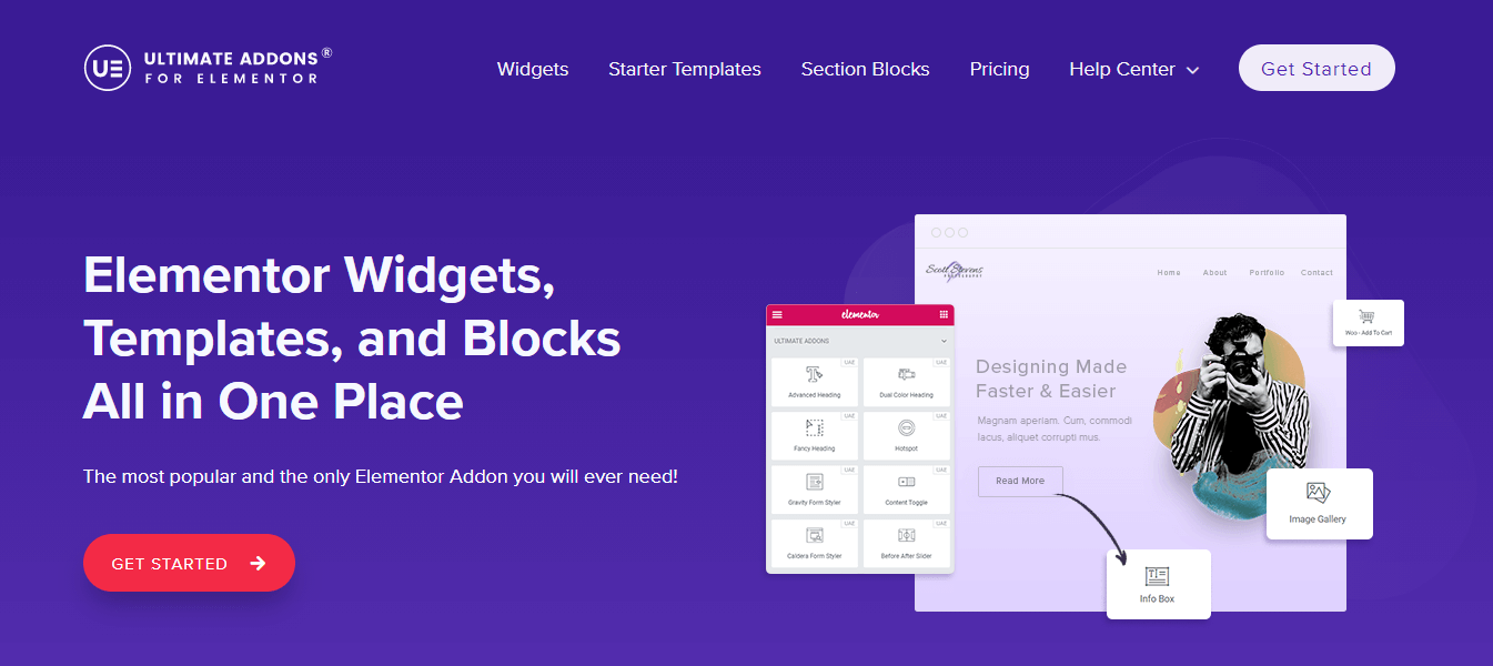 5 meilleurs addons Elementor pour WooCommerce 6 Ultimate Addons for Elementor