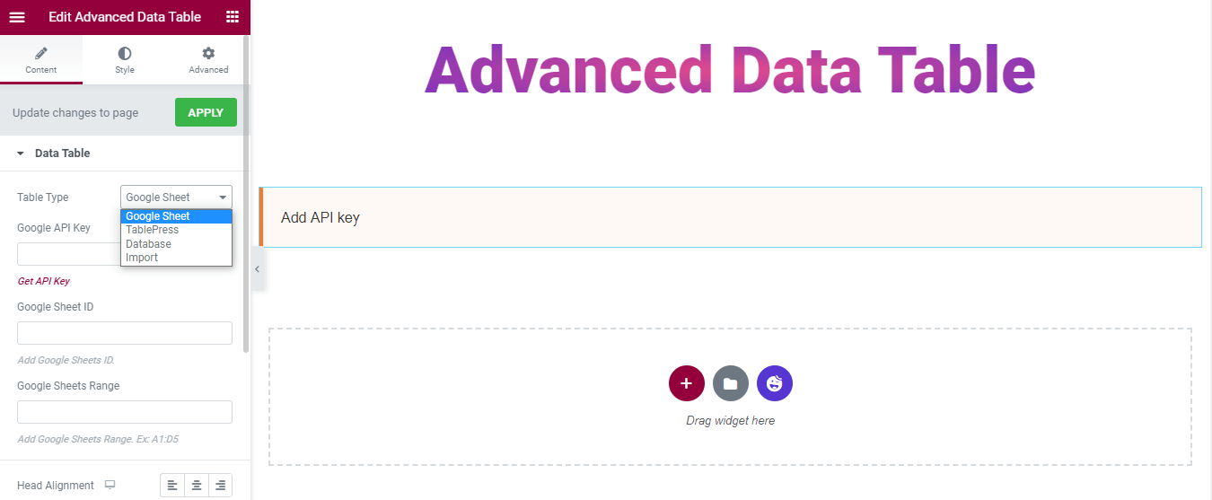 Cum să utilizați widgetul tabel de date avansat în site-urile web Elementor (5 pași simpli) 3 Select Suitable Data Table