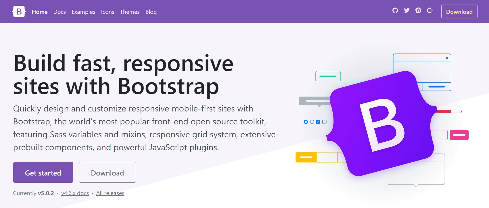 7 cele mai bune instrumente de dezvoltare web pentru 2022 5 Bootstrap web development tool for designing responsive website