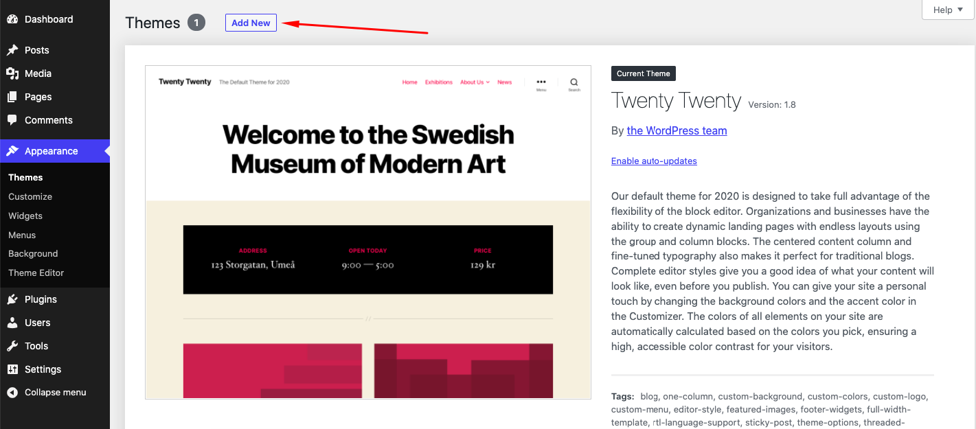Una revisión honesta del tema Hello de Elementor: pros y contras, precios, prueba de velocidad, tutorial y más 10 Add New WordPress Theme