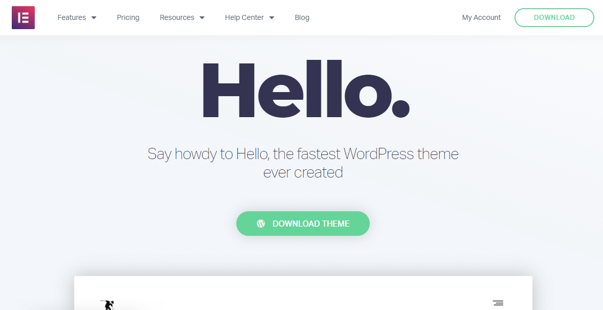 Una revisión honesta del tema Hello de Elementor: pros y contras, precios, prueba de velocidad, tutorial y más 2 Hello Elementor Theme