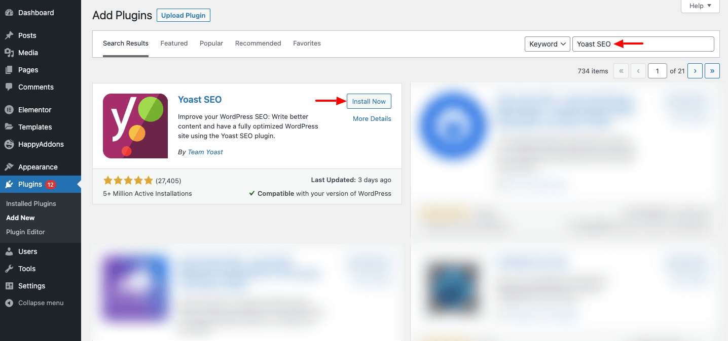 為什麼以及如何添加 Elementor 麵包屑以改善您的網站導航 5 Add & Activate Yoast SEO Plugin