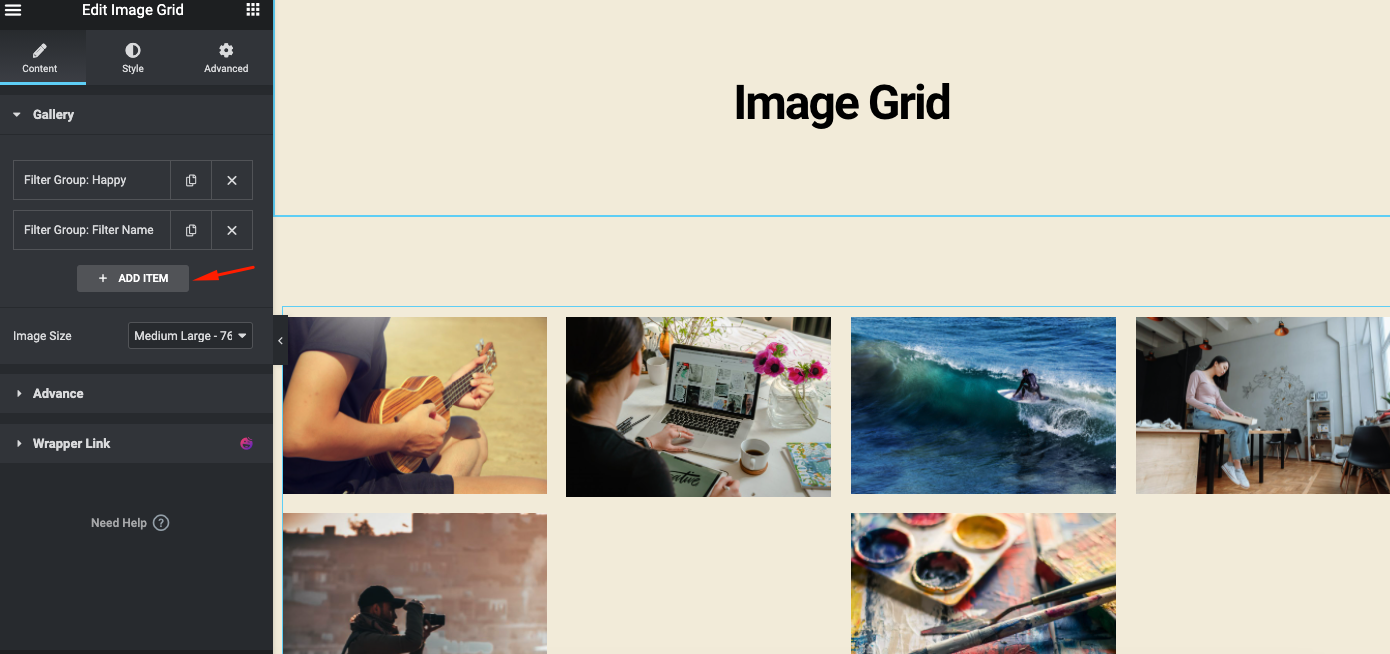 اعرض صورك بأفضل طريقة ممكنة باستخدام عنصر واجهة معرض الصور 31 Image grid settings