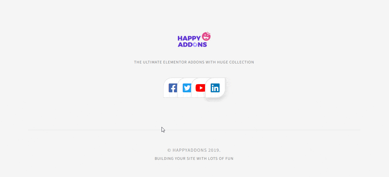 使用 Happy Addons 11 在您的 Elementor 網站中創建圖像堆棧組 Final Outlook of the Design