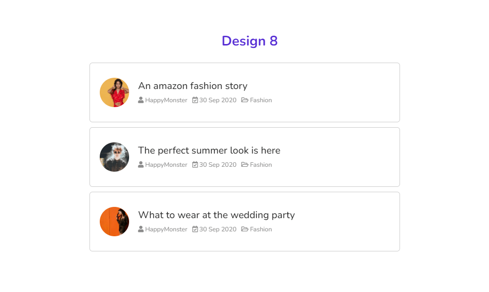 วิธีสร้างเทมเพลตการโพสต์บล็อก Elementor แบบกำหนดเอง 26 Post List Demo HappyAddons