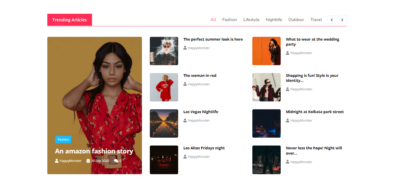 วิธีสร้างเทมเพลตการโพสต์บล็อก Elementor แบบกำหนดเอง 31 Smart Post List Widget Demo