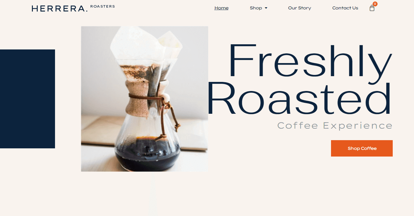 Template Landing Page Elementor Terbaik yang Harus Anda Gunakan di 2022 3 Online Coffee Shop (E-commerce Landing Page Templates)