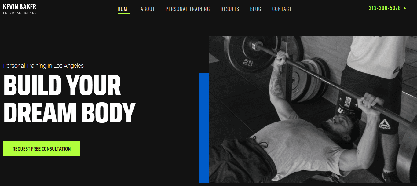 Template Landing Page Elementor Terbaik yang Harus Anda Gunakan di 2022 10 Personal Trainer (Sports & Fitness Landing Page Templates)