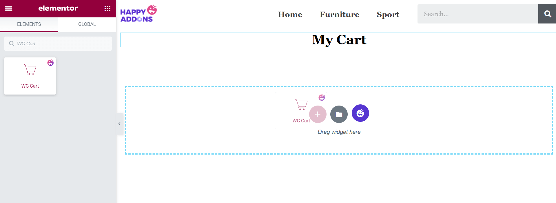 Cara Mengedit Halaman Keranjang WooCommerce dengan Elementor 6 Drag and Drop WC Cart Widget