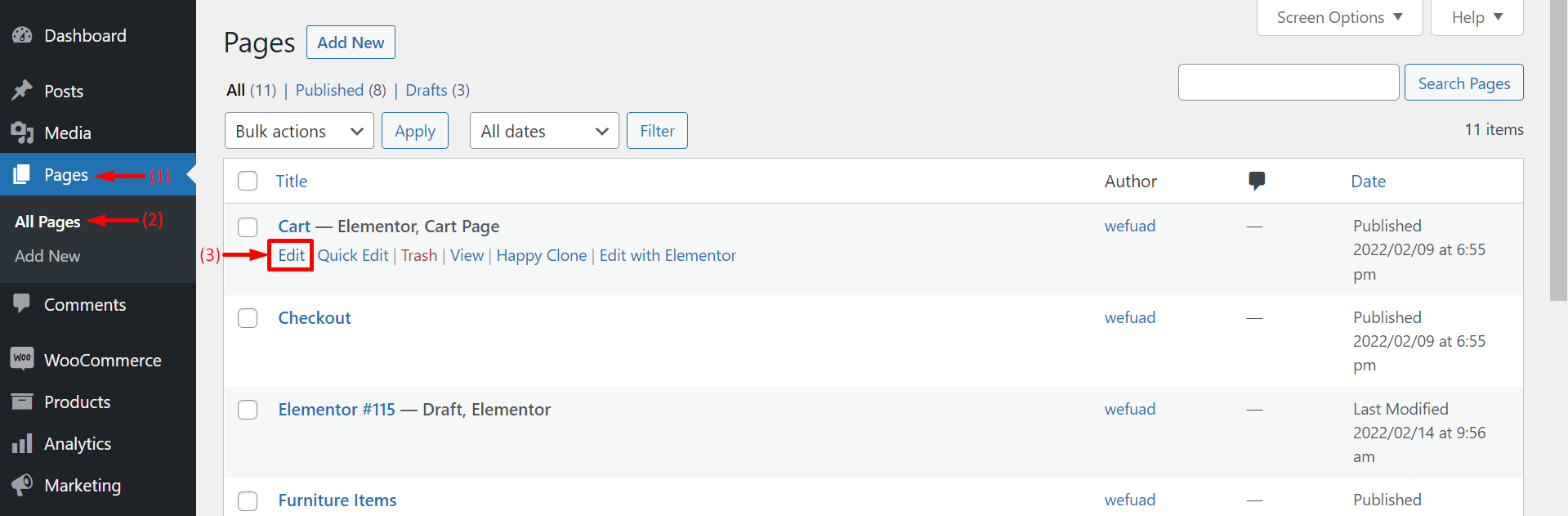 Cara Mengedit Halaman Keranjang WooCommerce dengan Elementor 3 How to Open Cart Page for Page Builder