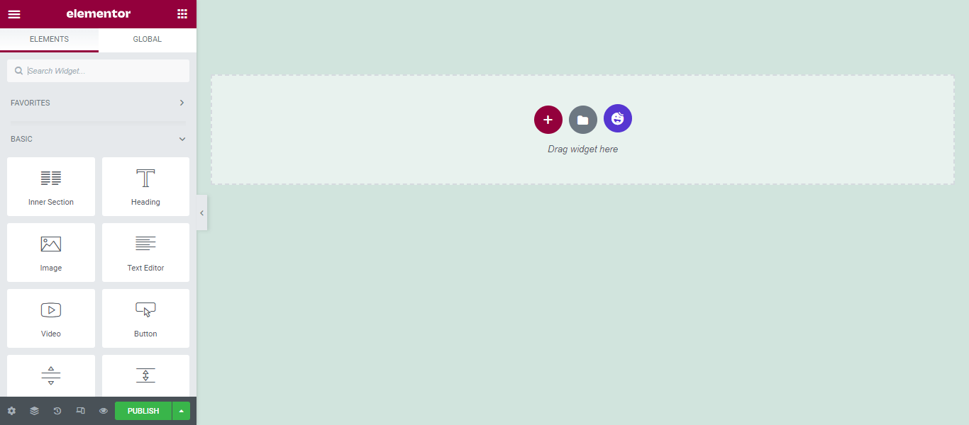 Cara Membuat Halaman Baru di WordPress 23 Elementor Editor Panel