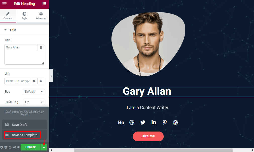 Cara Menduplikasi Halaman di WordPress- Dengan Dan Tanpa Elementor 2 Save as Template