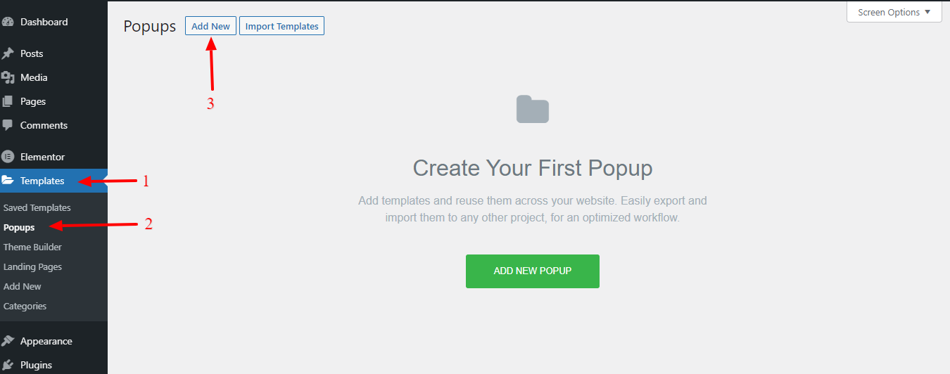 如何使用 Elementor:初学者终极指南 29 Add new popup