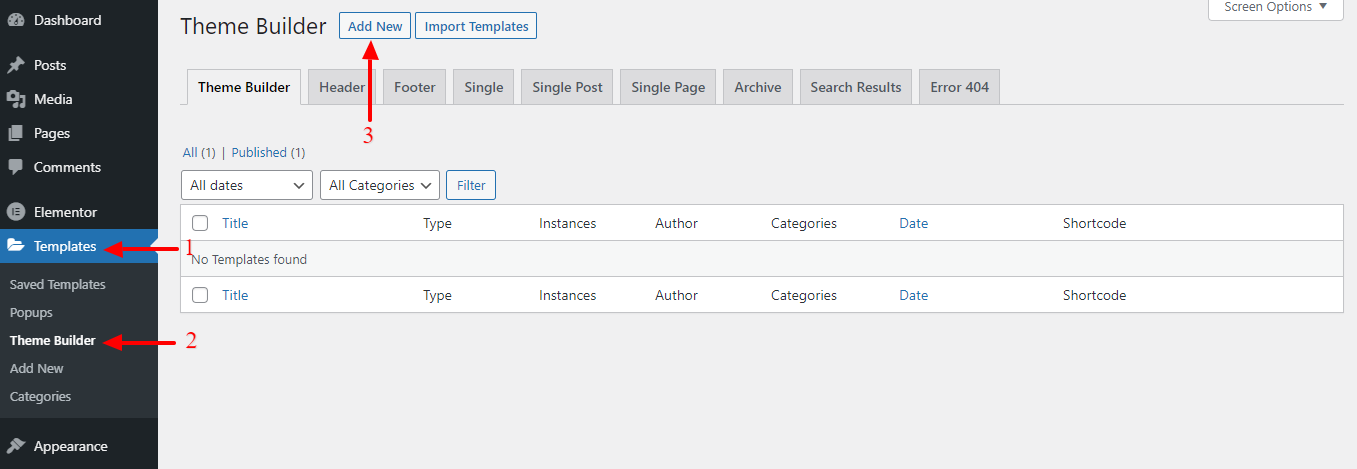 如何使用 Elementor:初学者终极指南 26 Add a template