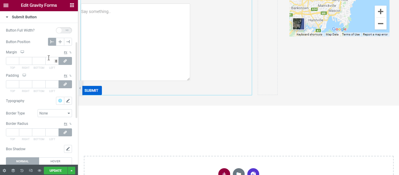 Cara Menambahkan Formulir Gravitasi Ke Situs Web Elementor 11 Style Submit Button Width