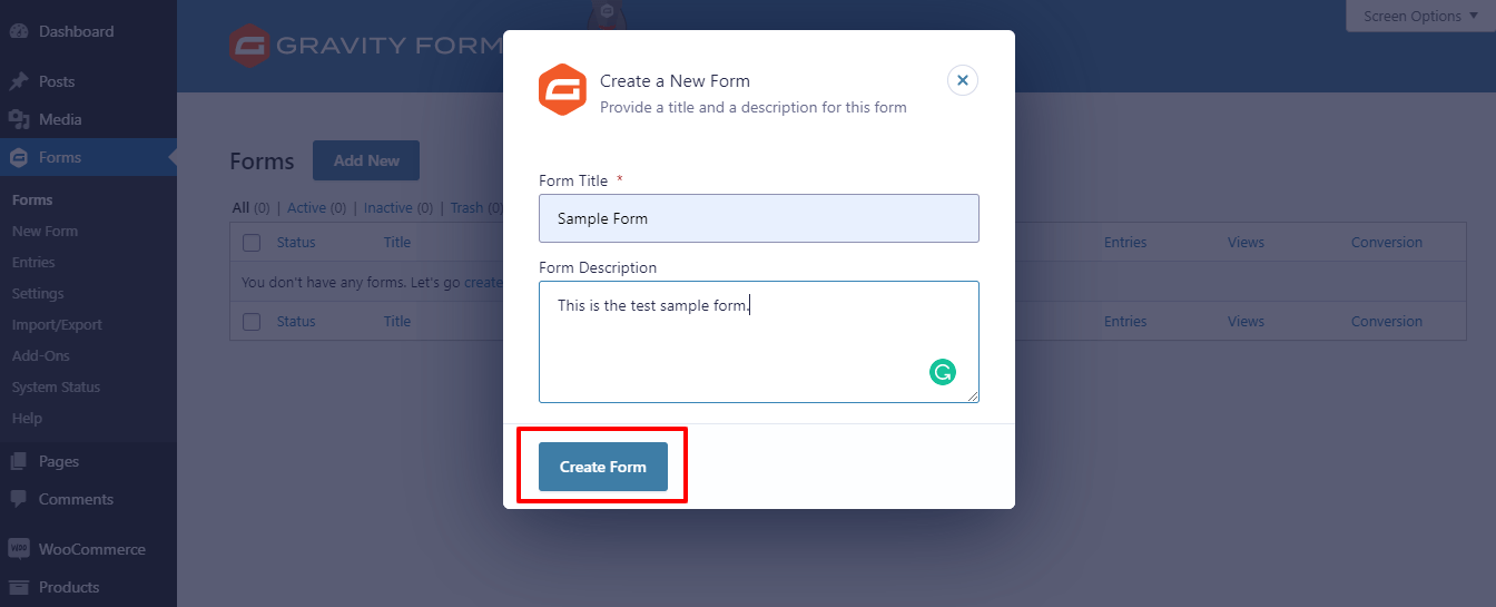 Cara Menambahkan Formulir Gravitasi Ke Situs Web Elementor 3 Create a New Gravity Form