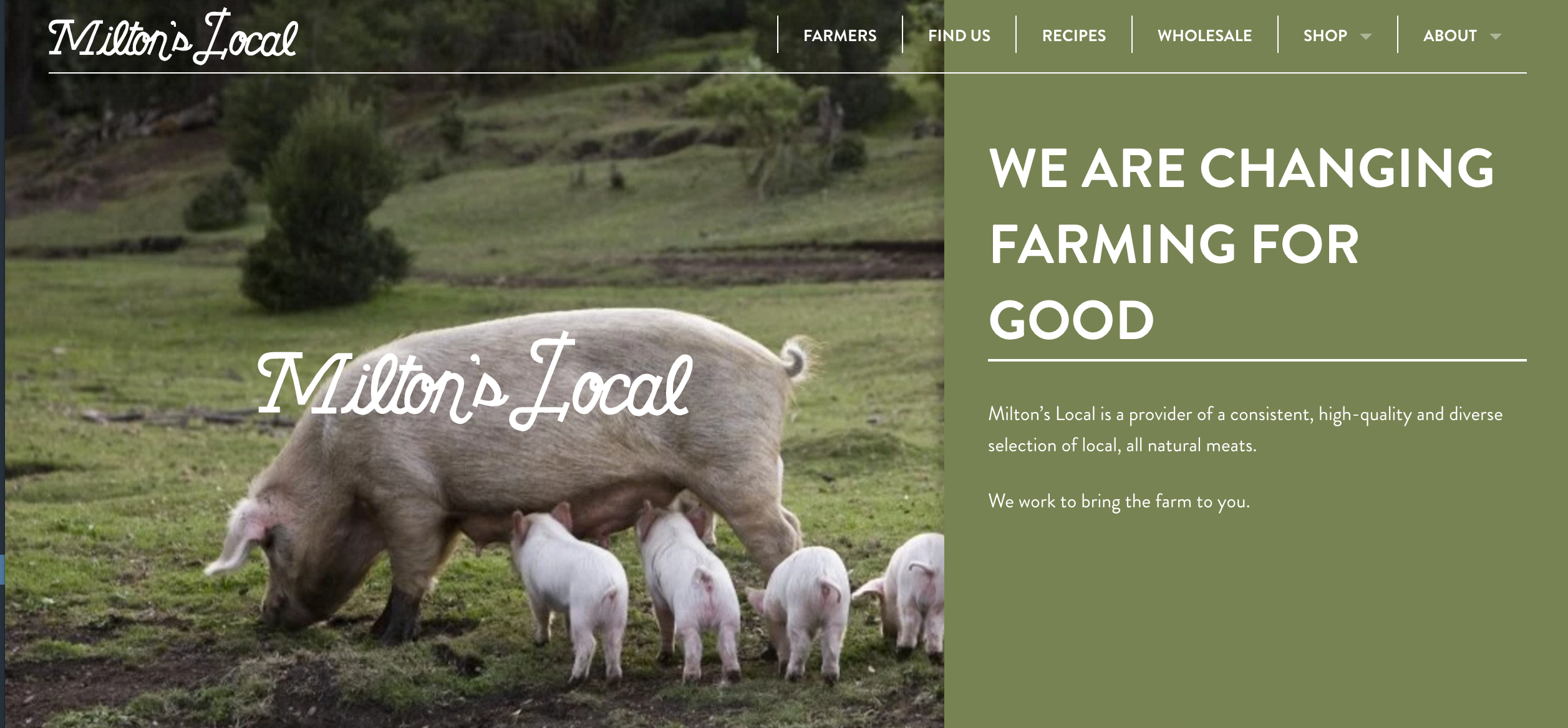 Qualquer um pode afirmar que seu bacon é saboroso, mas nem todos podem dizer que veio de fontes cultivadas de forma sustentável. Contar uma história como a de Milton os diferencia.