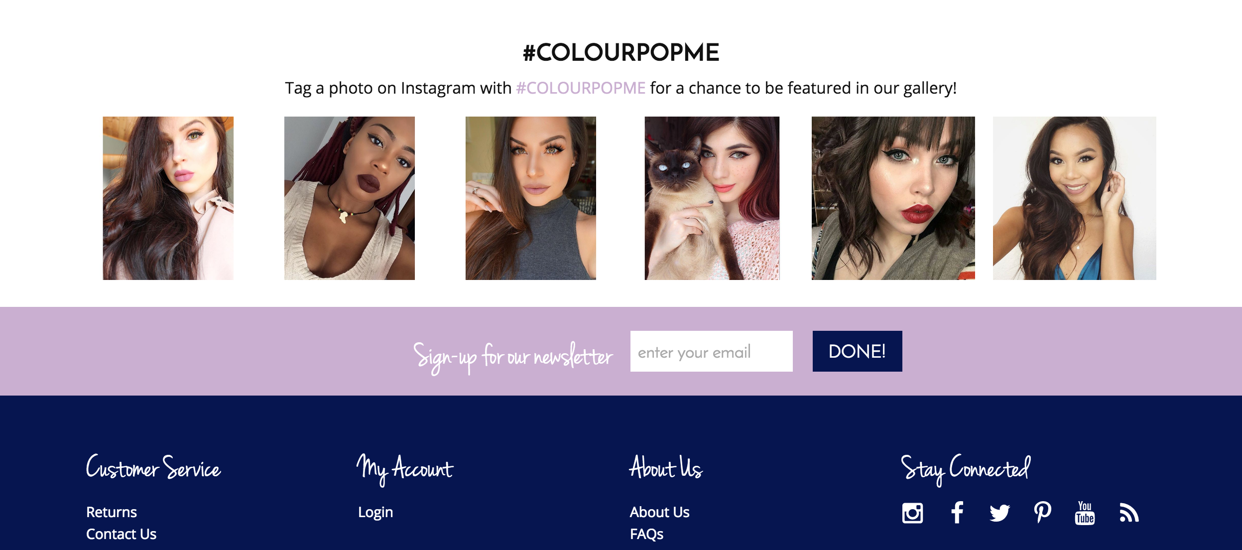 A ColourPop usa a prova social como meio de fazer com que os novos compradores se sintam confiantes sobre como suas escolhas de maquiagem realmente parecerão – o que quer dizer, estelares.