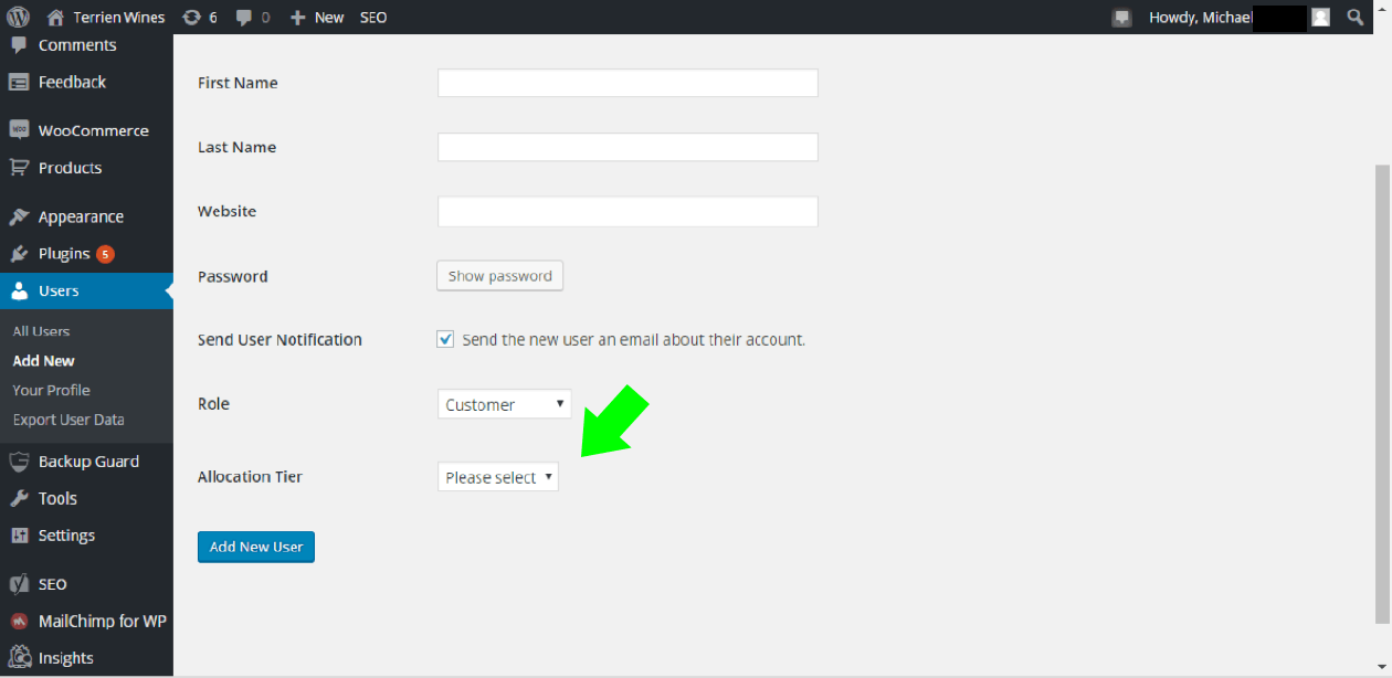 Applica il livello ai clienti