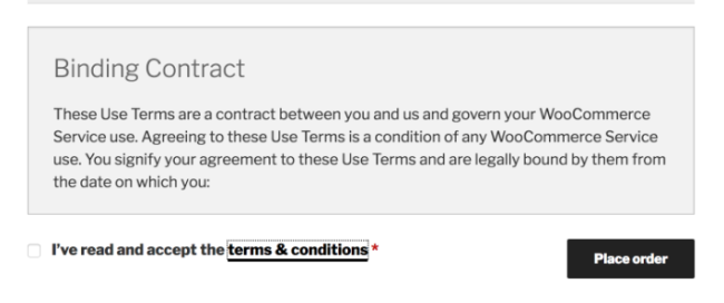 Fitur syarat dan ketentuan baru di WooCommerce