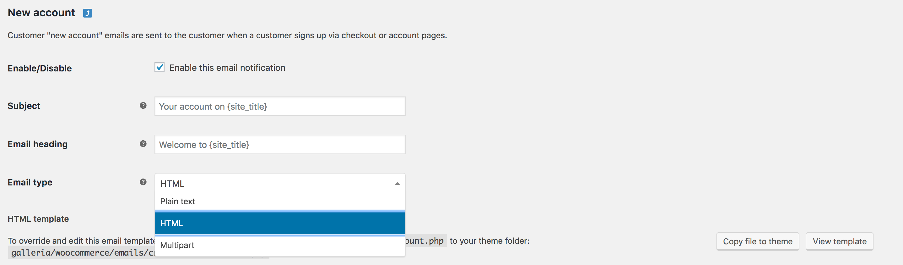 Per configurare le email per il tuo negozio WooCommerce, vai su WooCommerce > Impostazioni > Email in wp-admin