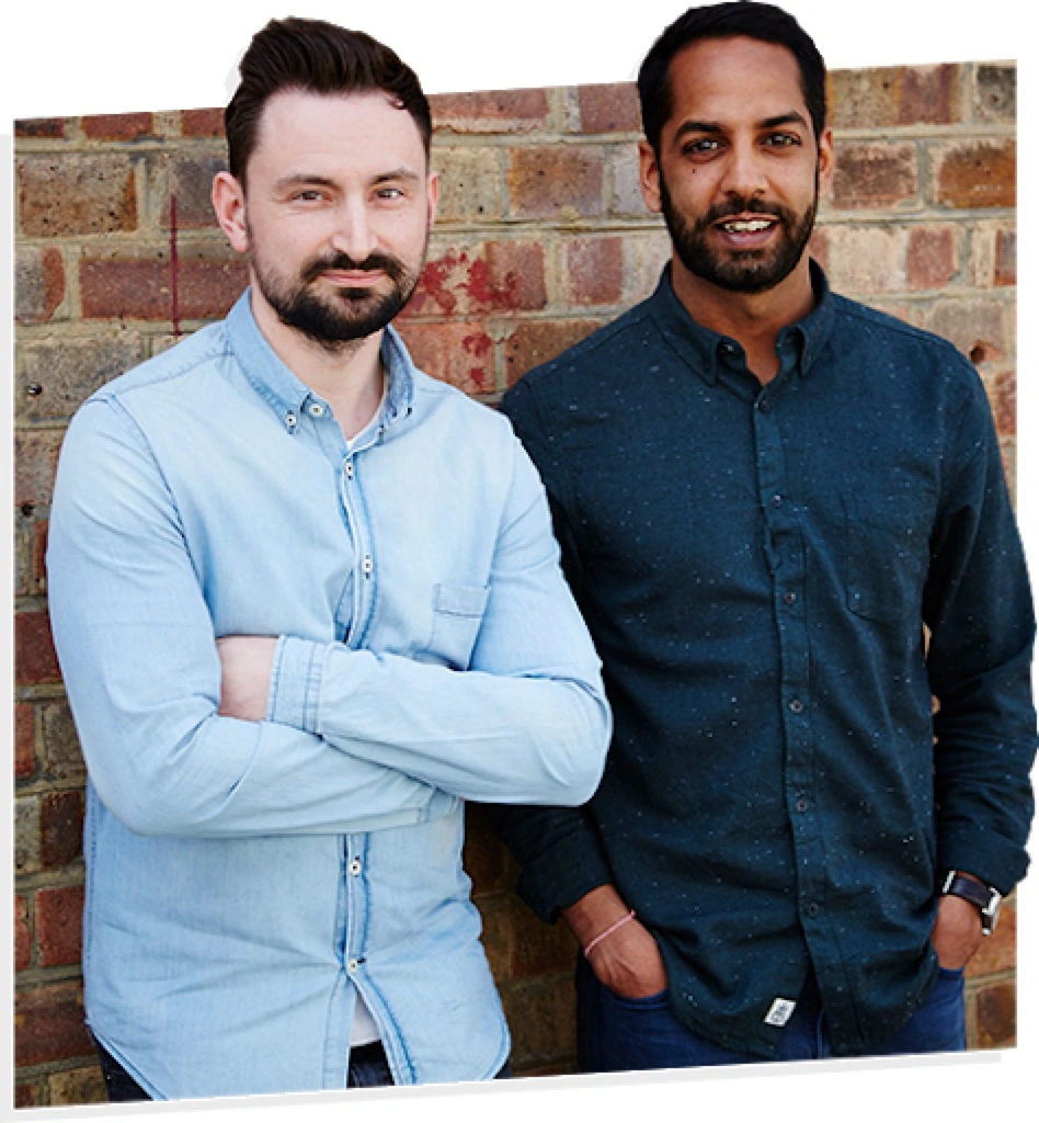 Neil Whippey dan Shami Radia, pendiri Eat Grub