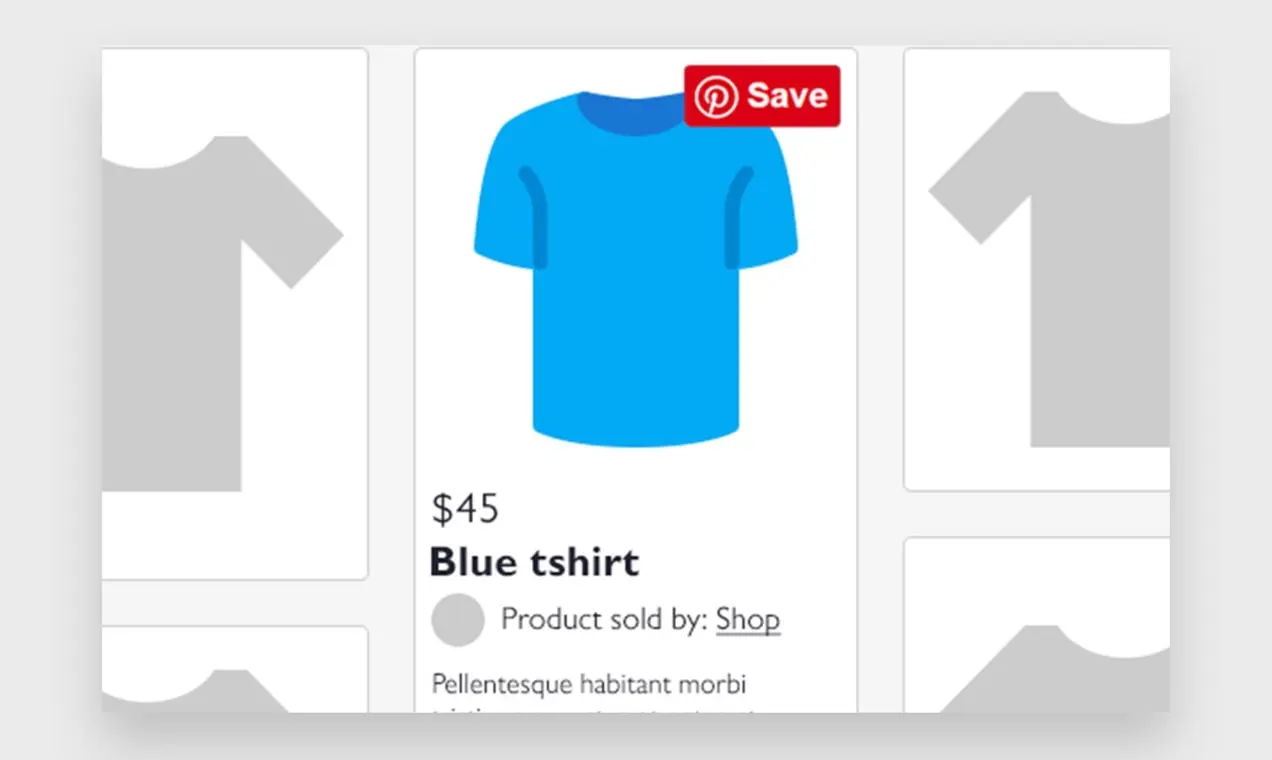 Produkt dodany do kanału Pinterest