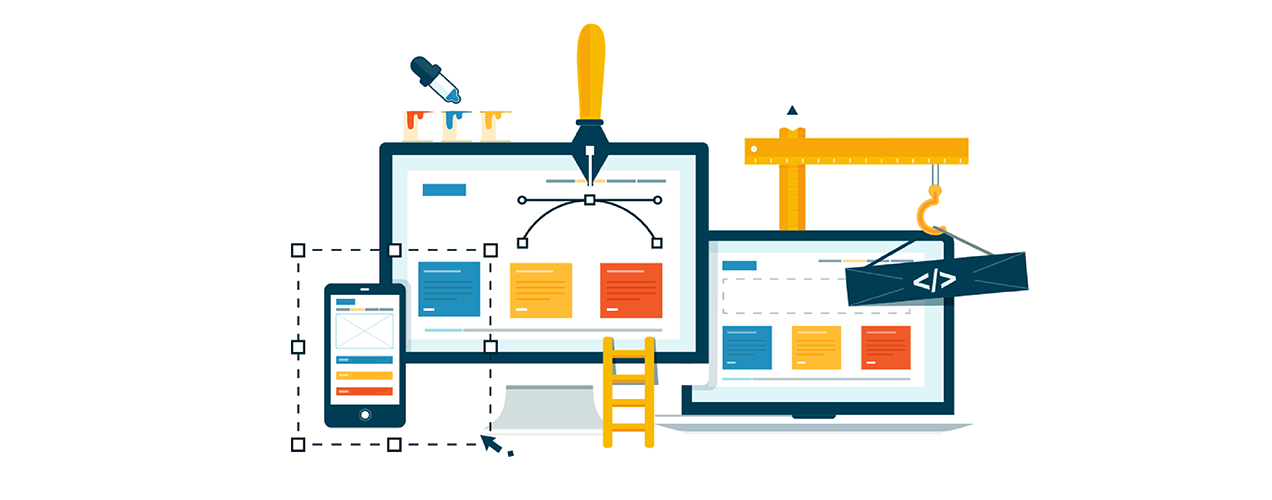 komponen desain situs web