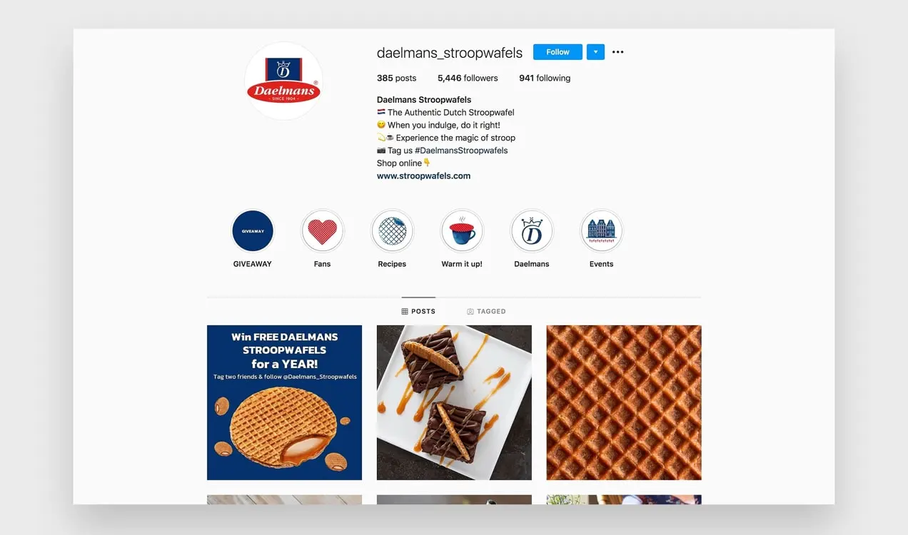 Daelmanのストロープワッフルインスタグラムの写真