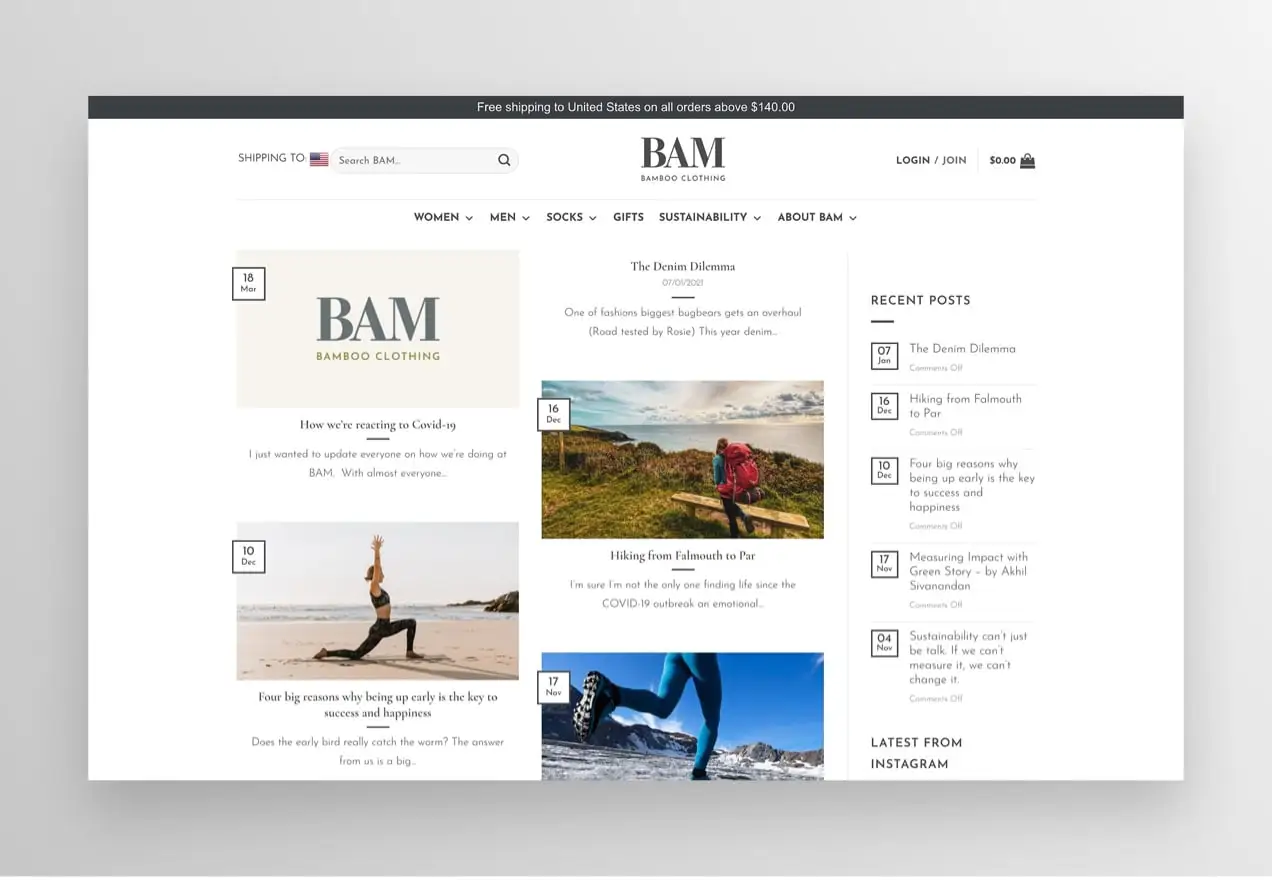 Blog de vêtements en bambou BAM