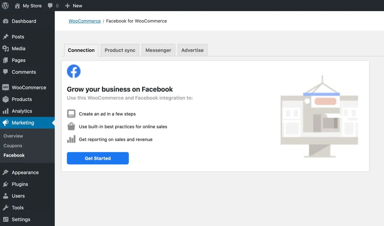 為 WooCommerce 擴展設置 Facebook