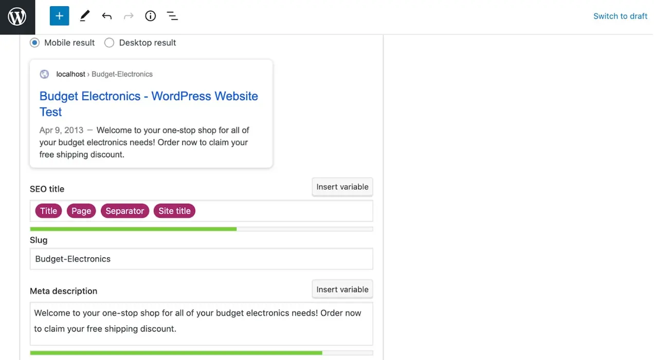 การเพิ่มคำอธิบายเมตาลงใน Yoast SEO