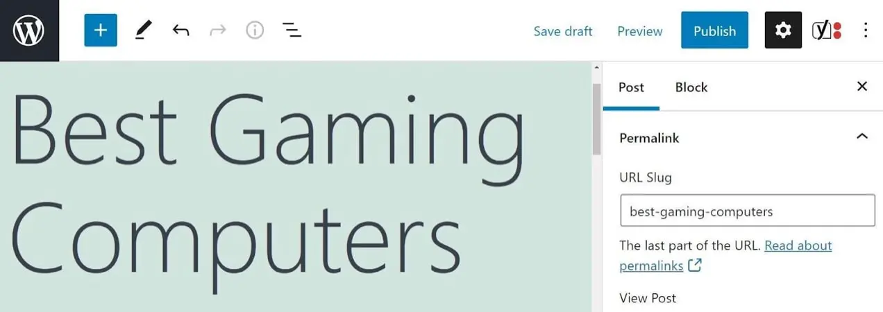 การเปลี่ยน URL ของหน้าใน WordPress