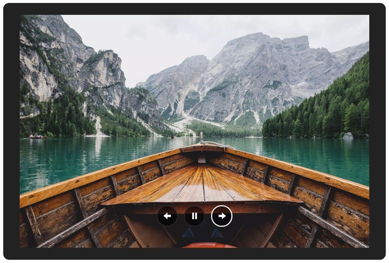 Esempio di Slider Galleria di WordPress